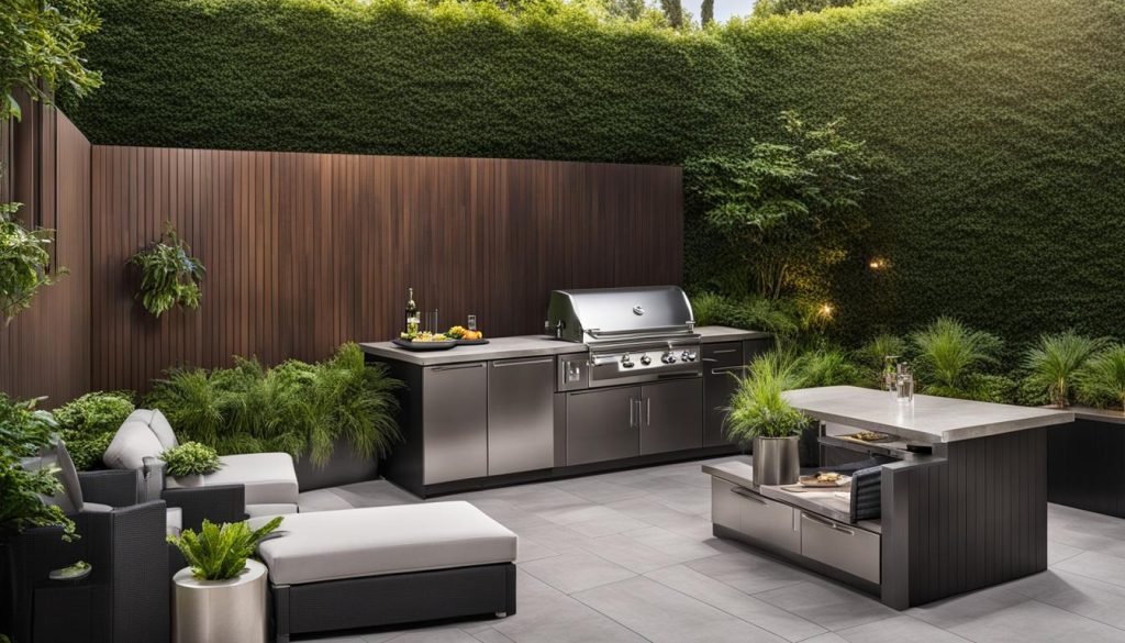 Outdoor kitchen appliances