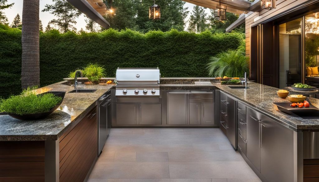 Outdoor kitchen design