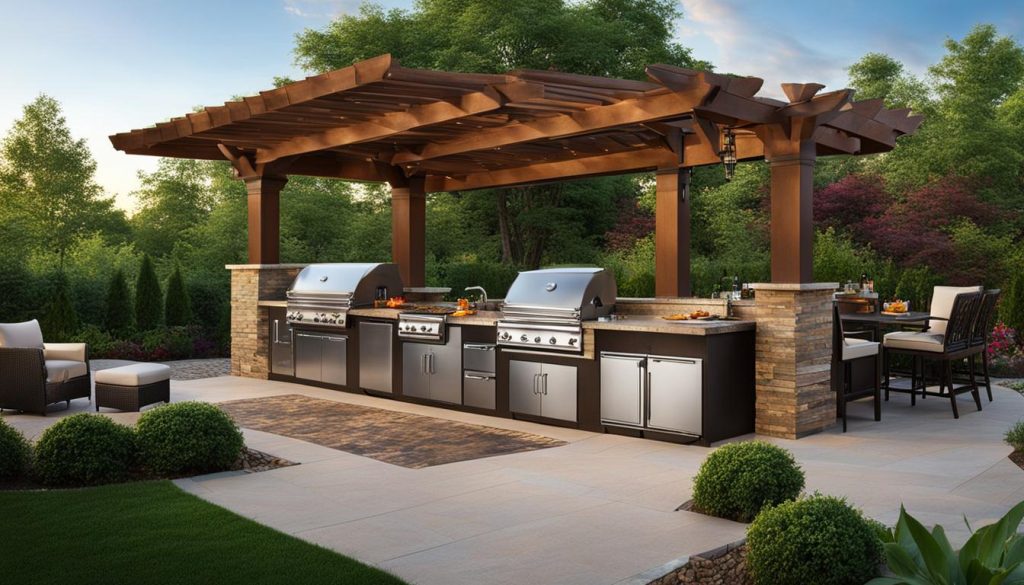 outdoor kitchen