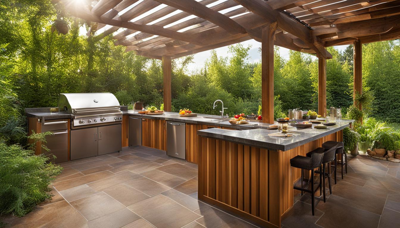Eco-friendly outdoor kitchens