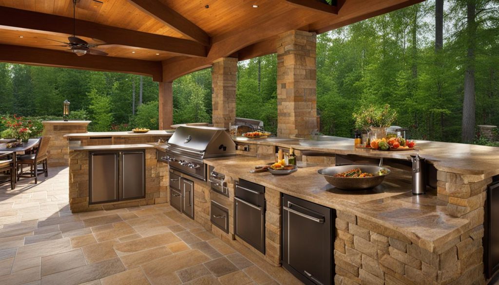 Importance of outdoor kitchen countertops