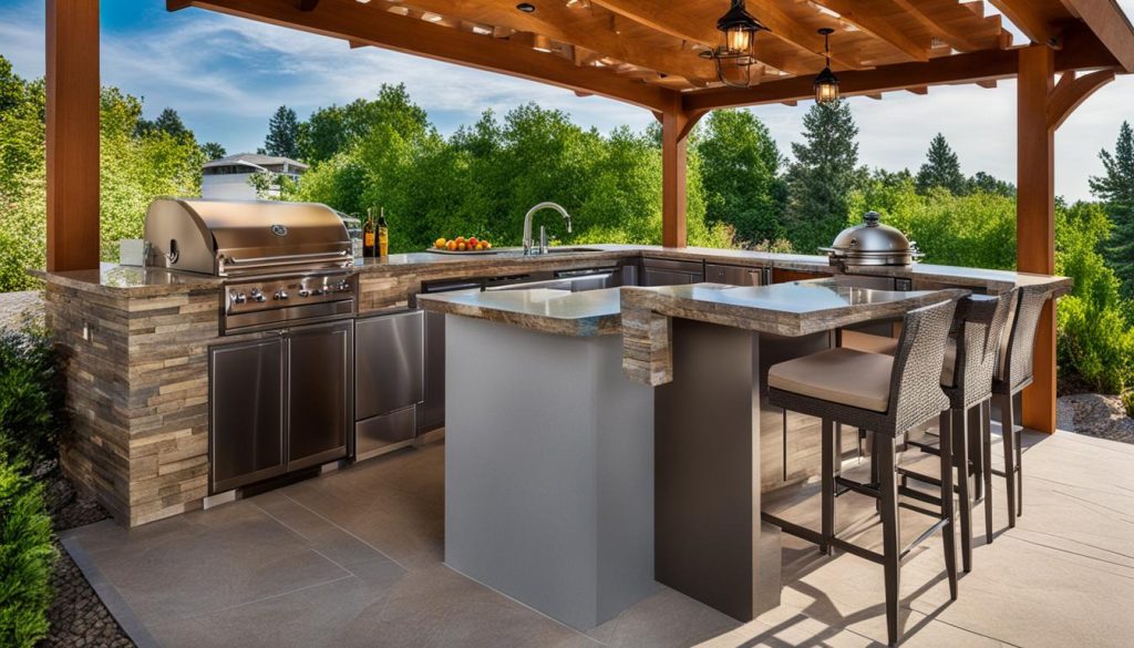 Outdoor kitchen bar designs