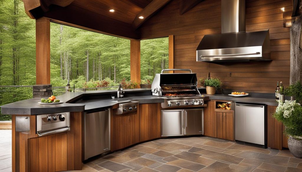 outdoor kitchen appliances