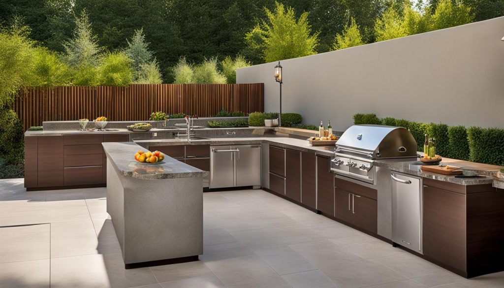 outdoor kitchen materials