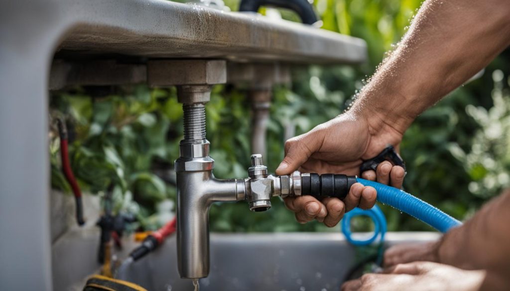 plumbing considerations outdoor kitchen sink installation