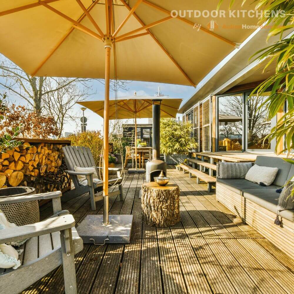 Multi functional outdoor kitchen