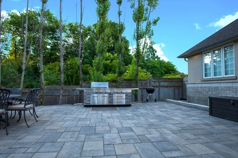 Outdoor kitchens with solid foundation
