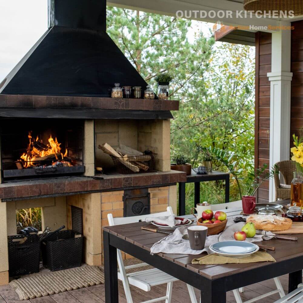Unique outdoor kitchen features